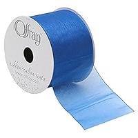 Amazon.com: Offray 807666 Simply Sheer Asiana Ribbon, 2-1/2